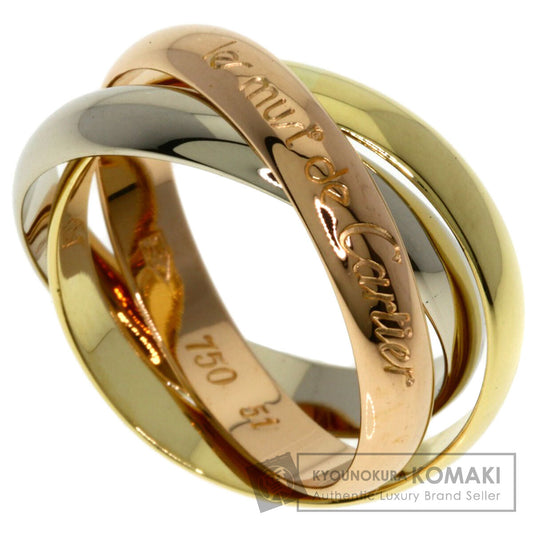 CARTIER Trinity #51 Ring K18 Yellow Gold K18 White GoldLadies [Used]