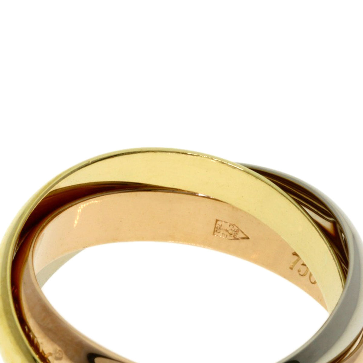 CARTIER Trinity #51 Ring K18 Yellow Gold K18 White GoldLadies [Used]
