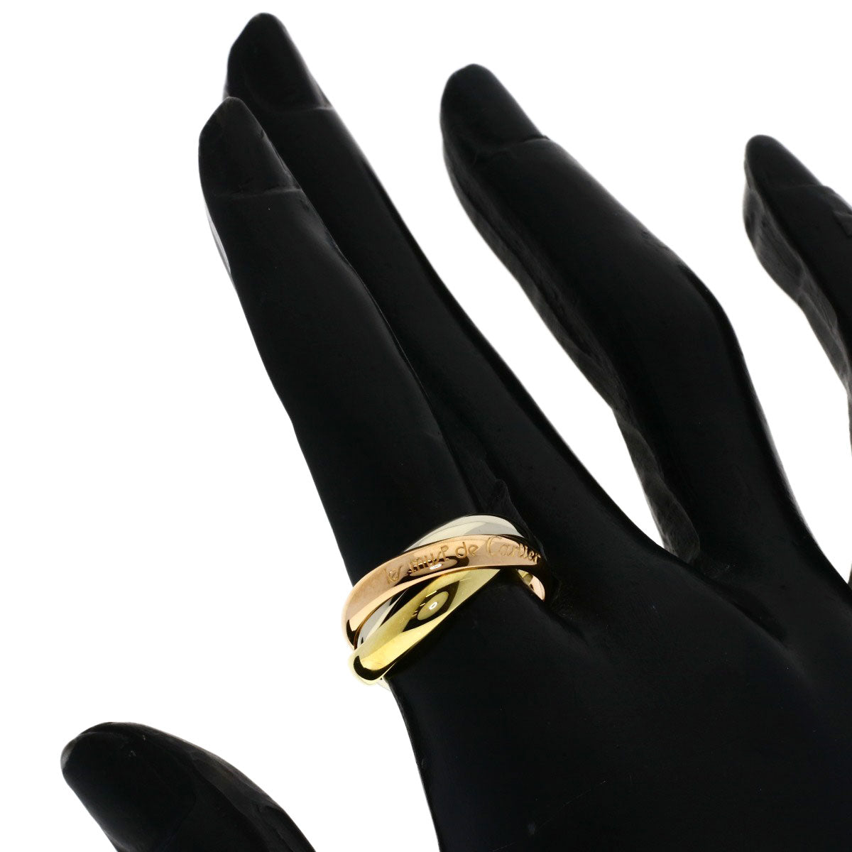 CARTIER Trinity #51 Ring K18 Yellow Gold K18 White GoldLadies [Used]