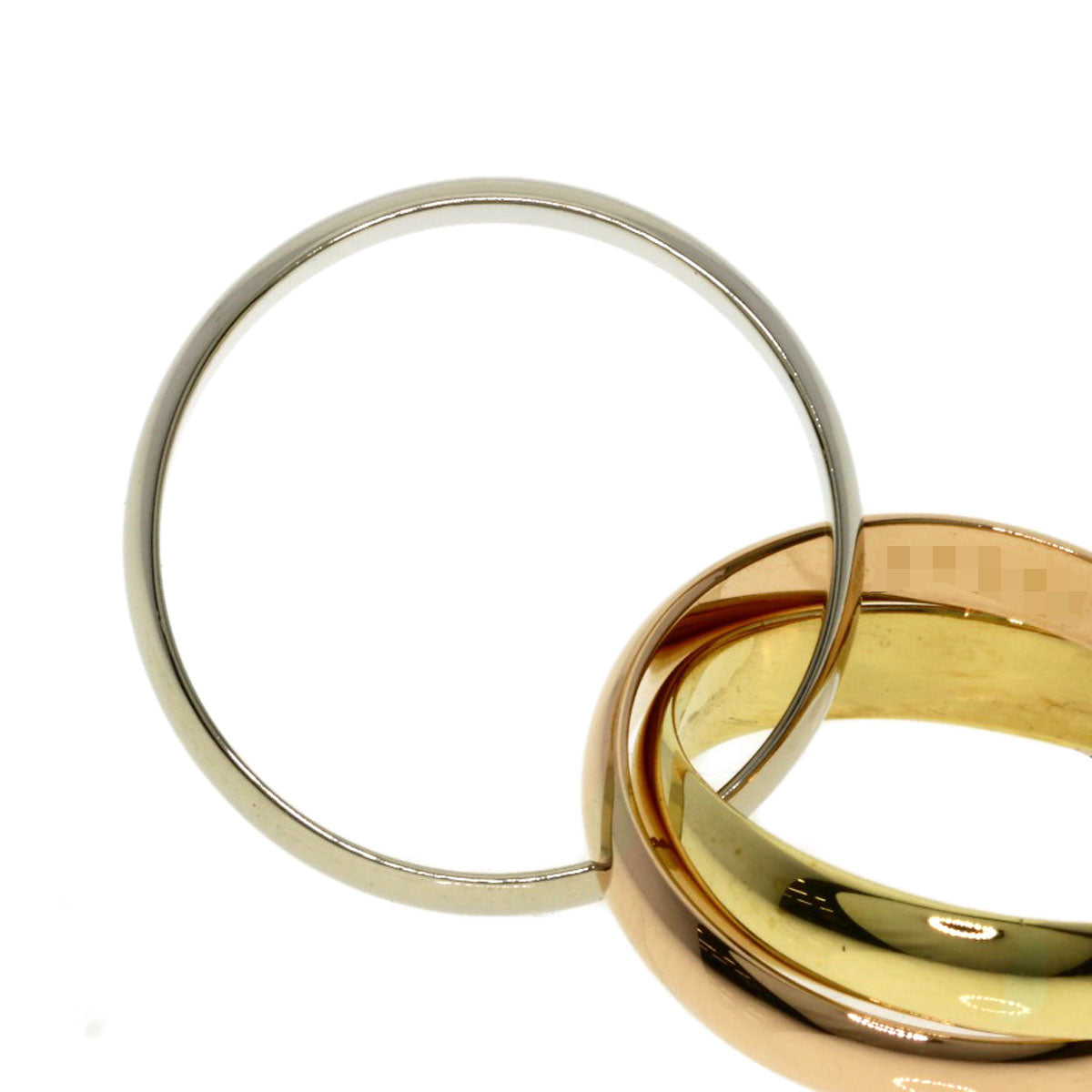 CARTIER Trinity #51 Ring K18 Yellow Gold K18 White GoldLadies [Used]