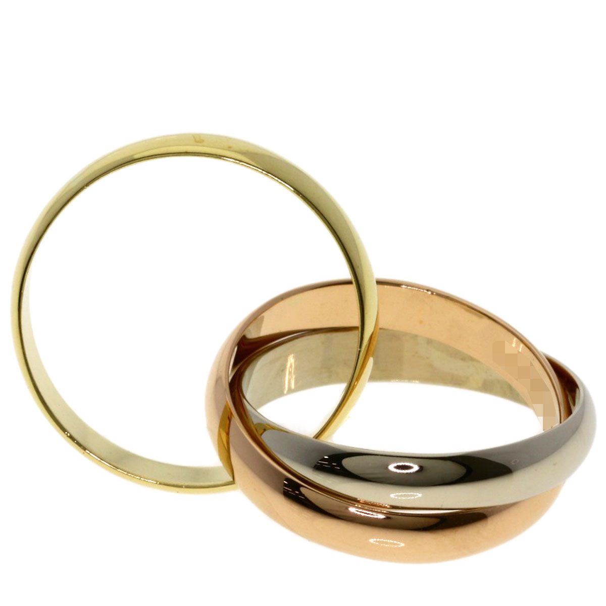 CARTIER Trinity #51 Ring K18 Yellow Gold K18 White GoldLadies [Used]