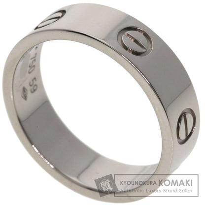 CARTIER love ring #59 Ring K18 White Gold Ladies [Used]