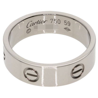 CARTIER love ring #59 Ring K18 White Gold Ladies [Used]