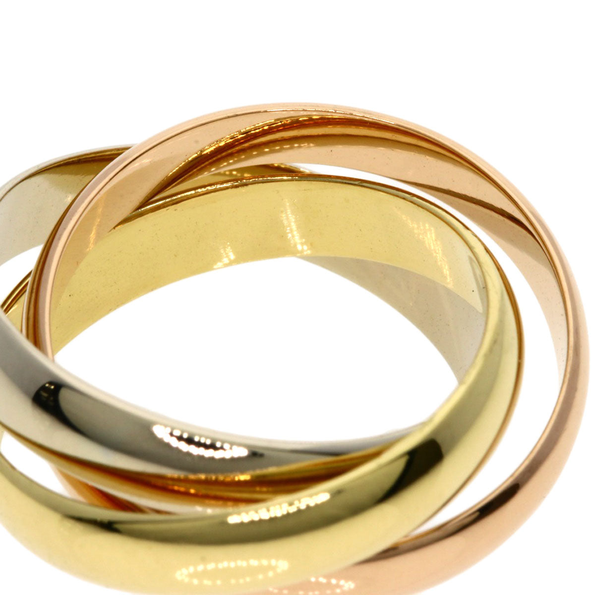 CARTIER Trinity #48 Ring K18 Yellow Gold K18 White GoldLadies [Used]