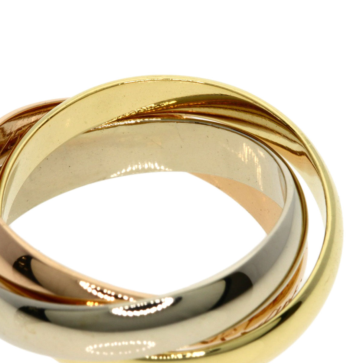 CARTIER Trinity #48 Ring K18 Yellow Gold K18 White GoldLadies [Used]