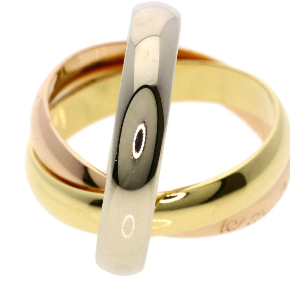 CARTIER Trinity #48 Ring K18 Yellow Gold K18 White GoldLadies [Used]
