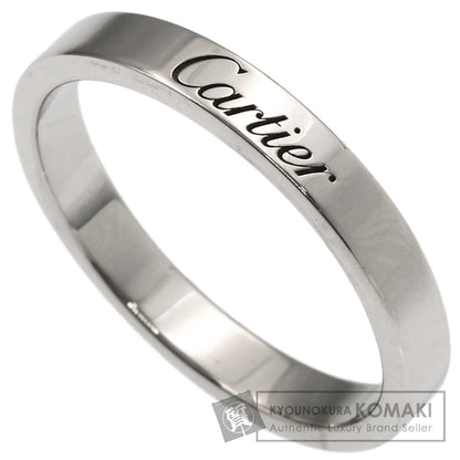 CARTIER Flat Band #55 Ring Platinum PT950 Ladies [Used]