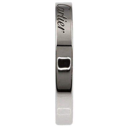 CARTIER Flat Band #55 Ring Platinum PT950 Ladies [Used]