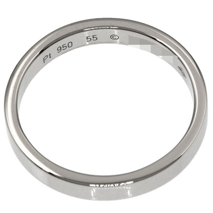 CARTIER Flat Band #55 Ring Platinum PT950 Ladies [Used]