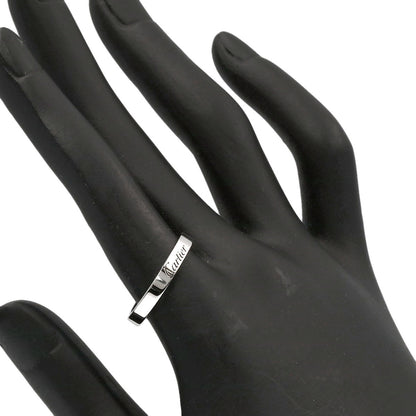 CARTIER Flat Band #55 Ring Platinum PT950 Ladies [Used]