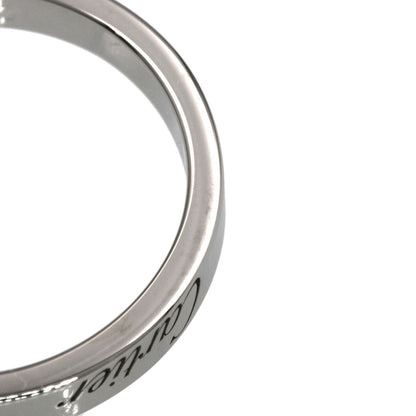 CARTIER Flat Band #55 Ring Platinum PT950 Ladies [Used]