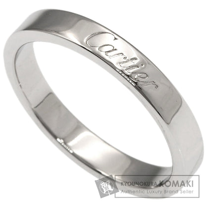 CARTIER Flat Band #52 Ring Platinum PT950 Ladies [Used]