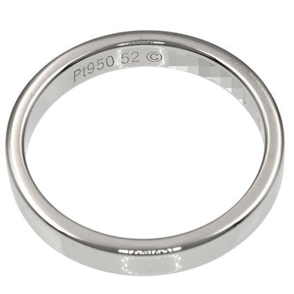 CARTIER Flat Band #52 Ring Platinum PT950 Ladies [Used]