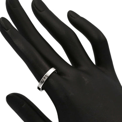 CARTIER Flat Band #52 Ring Platinum PT950 Ladies [Used]
