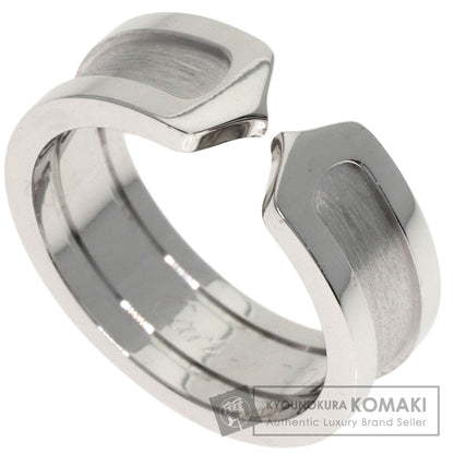 CARTIER C2 Ring SM #51 Ring K18 White Gold Ladies [Used]