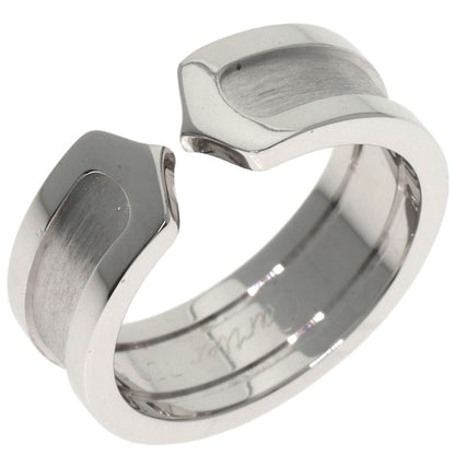 CARTIER C2 Ring SM #51 Ring K18 White Gold Ladies [Used]