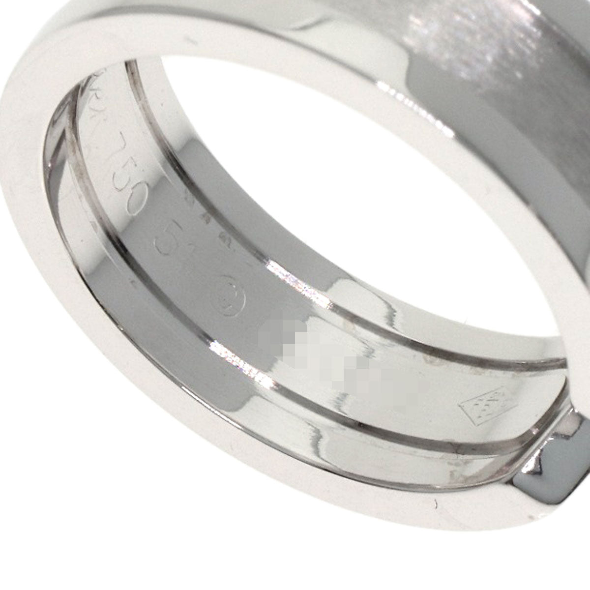 CARTIER C2 Ring SM #51 Ring K18 White Gold Ladies [Used]