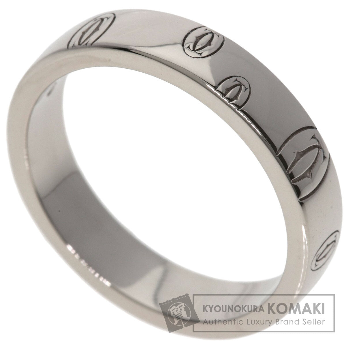 CARTIER Happy birthday # 49 Ring K18 White Gold Ladies [Used]