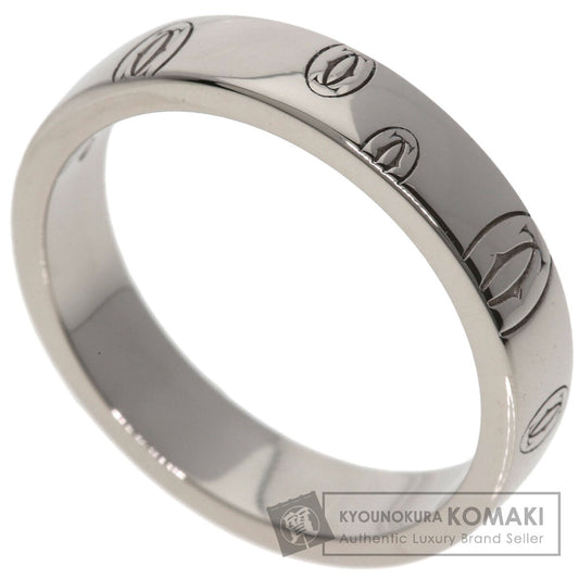 CARTIER Happy birthday # 49 Ring K18 White Gold Ladies [Used]