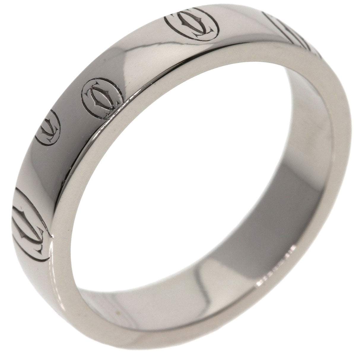 CARTIER Happy birthday # 49 Ring K18 White Gold Ladies [Used]