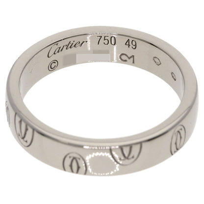 CARTIER Happy birthday # 49 Ring K18 White Gold Ladies [Used]