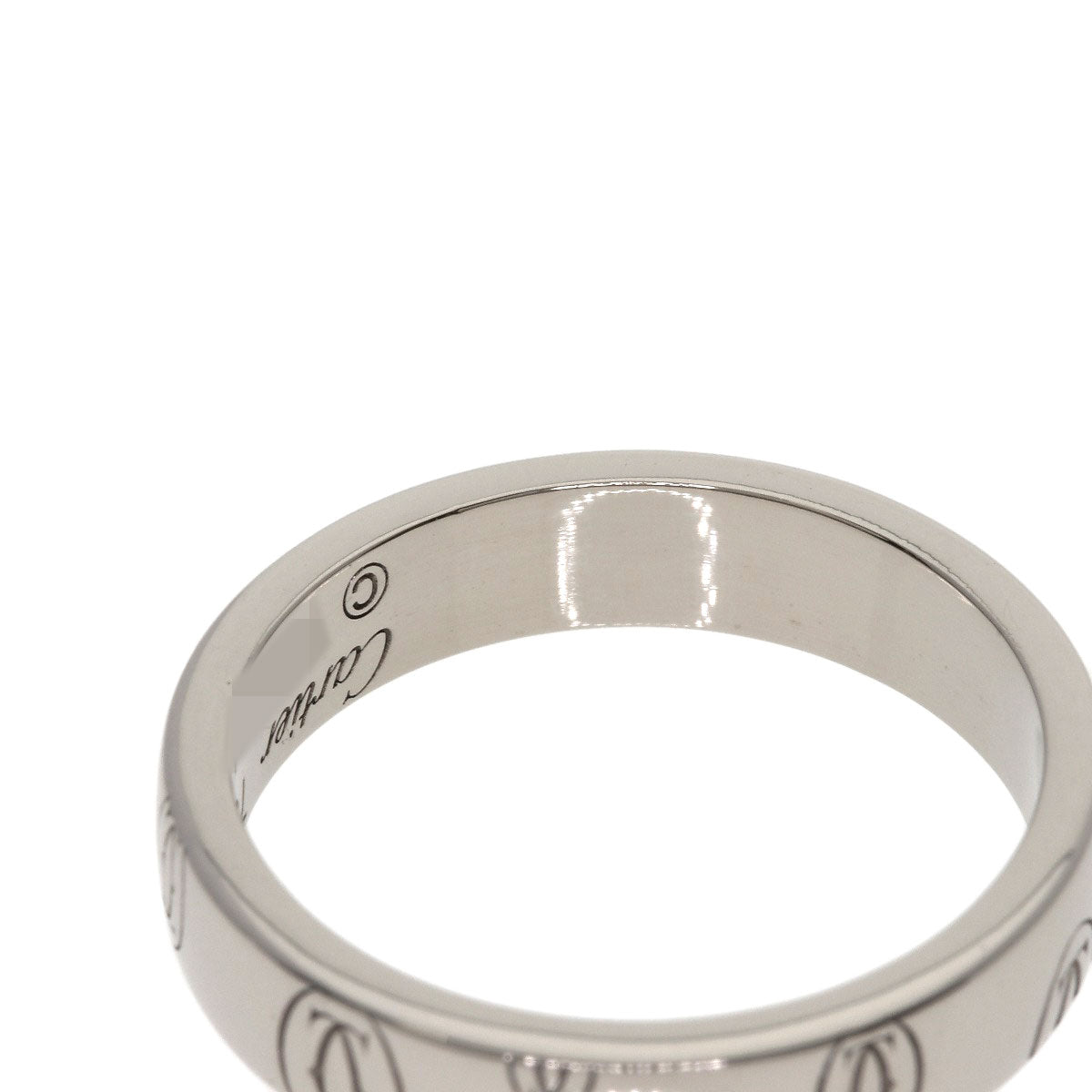 CARTIER Happy birthday # 49 Ring K18 White Gold Ladies [Used]