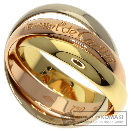 CARTIER Trinity #50 Ring K18 Yellow Gold K18 White GoldLadies [Used]