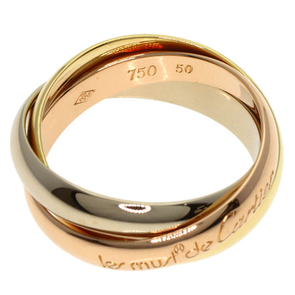 CARTIER Trinity #50 Ring K18 Yellow Gold K18 White GoldLadies [Used]