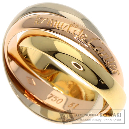 CARTIER Trinity #51 Ring K18 Yellow Gold 18K Pink GoldLadies [Used]