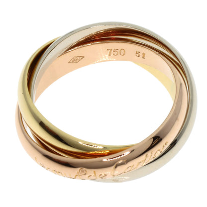 CARTIER Trinity #51 Ring K18 Yellow Gold 18K Pink GoldLadies [Used]