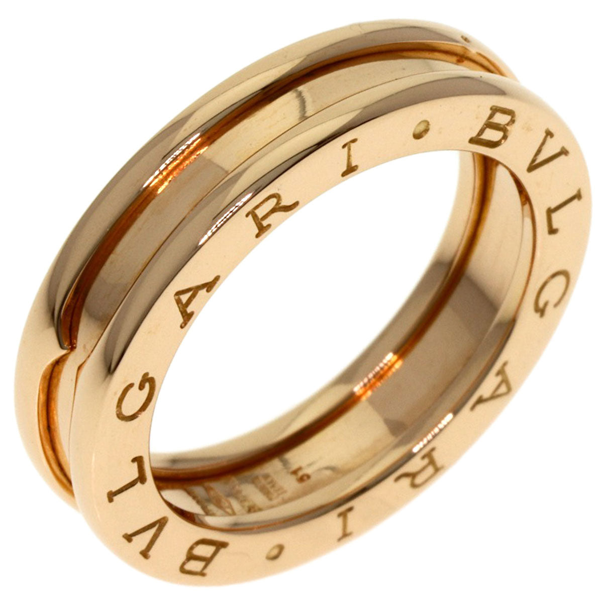 BVLGARI B.zero1 1 band #51 Ring K18 Pink Gold Ladies [Used]