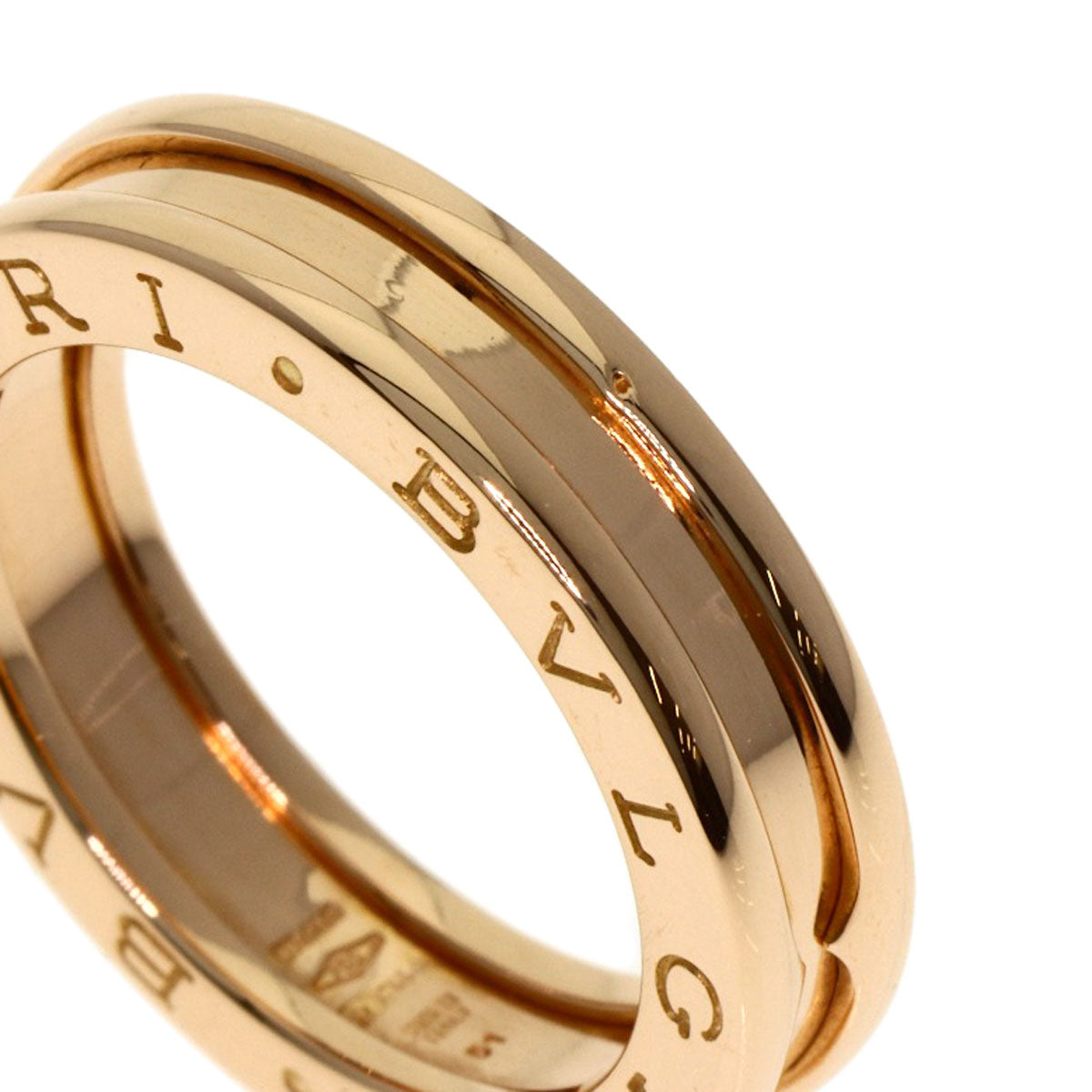 BVLGARI B.zero1 1 band #51 Ring K18 Pink Gold Ladies [Used]