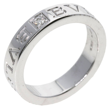 BVLGARI Double logo Diamond Ring K18 White Gold Ladies [Used]