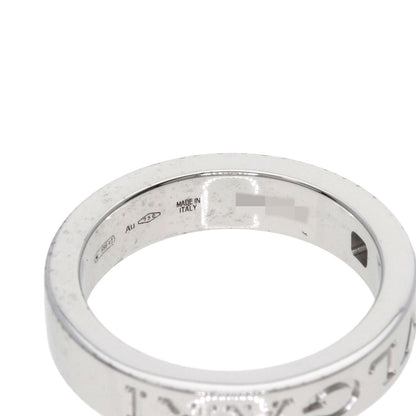 BVLGARI Double logo Diamond Ring K18 White Gold Ladies [Used]