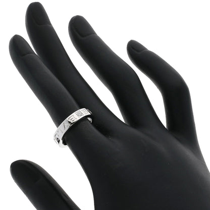 BVLGARI Double logo Diamond Ring K18 White Gold Ladies [Used]