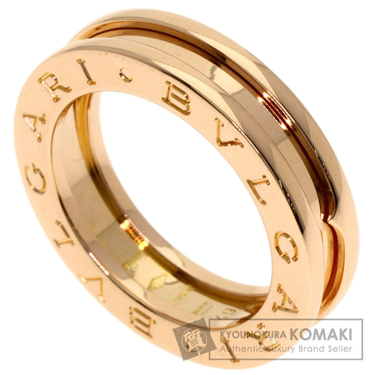 BVLGARI B.zero1 1 band #49 Ring K18 Pink Gold Ladies [Used]