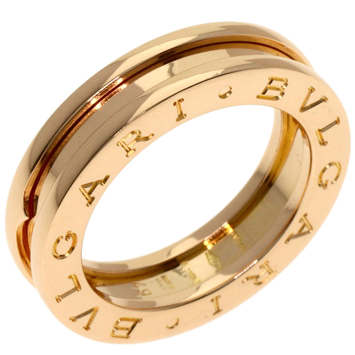 BVLGARI B.zero1 1 band #49 Ring K18 Pink Gold Ladies [Used]