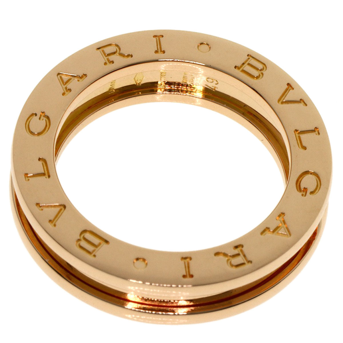 BVLGARI B.zero1 1 band #49 Ring K18 Pink Gold Ladies [Used]