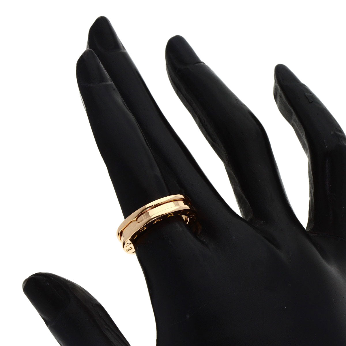 BVLGARI B.zero1 1 band #49 Ring K18 Pink Gold Ladies [Used]