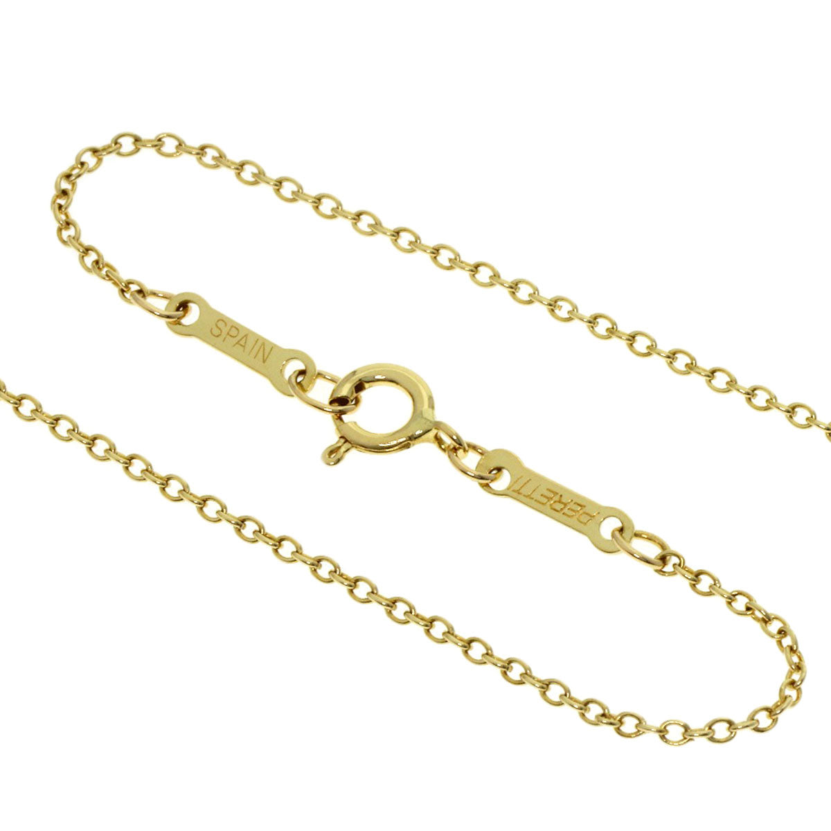 TIFFANY&Co. Open heart Necklace K18 Yellow Gold Ladies [Used]