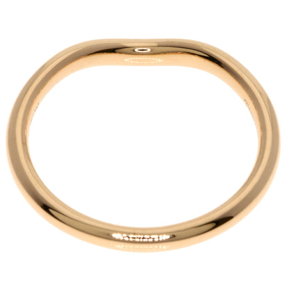TIFFANY&Co. Curved Band 1P Diamond Ring K18 Pink Gold Ladies [Used]