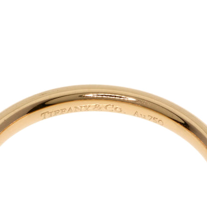 TIFFANY&Co. Curved Band 1P Diamond Ring K18 Pink Gold Ladies [Used]