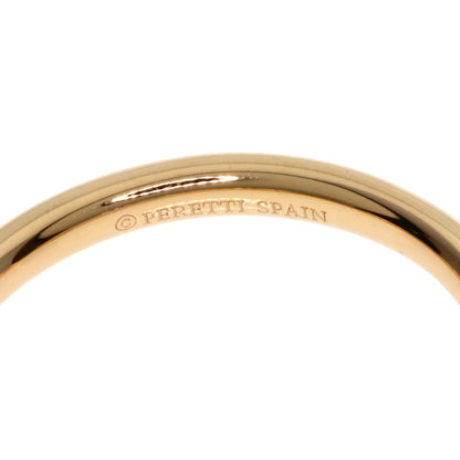 TIFFANY&Co. Curved Band 1P Diamond Ring K18 Pink Gold Ladies [Used]