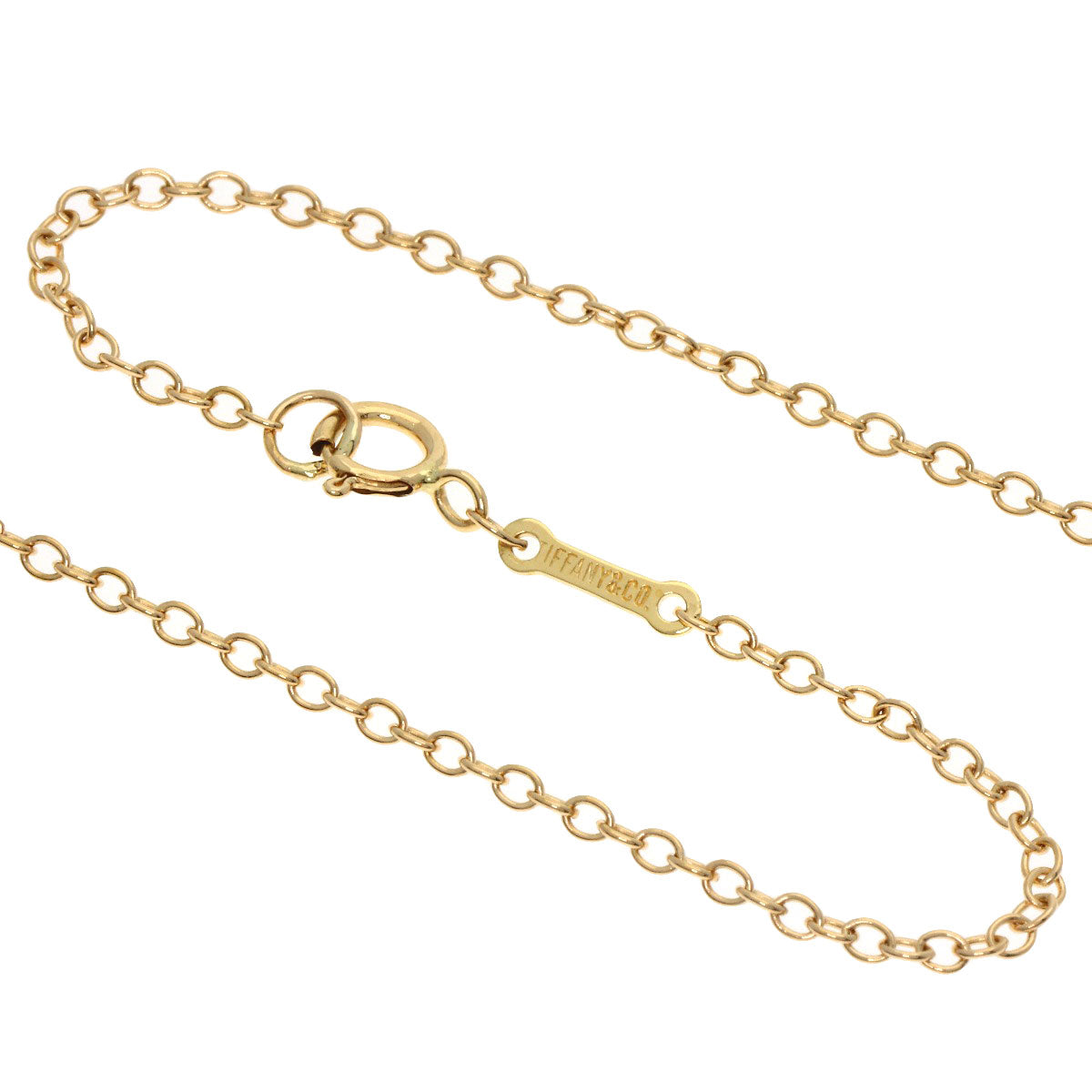 TIFFANY&Co. Bean Necklace K18 Yellow Gold Ladies [Used]