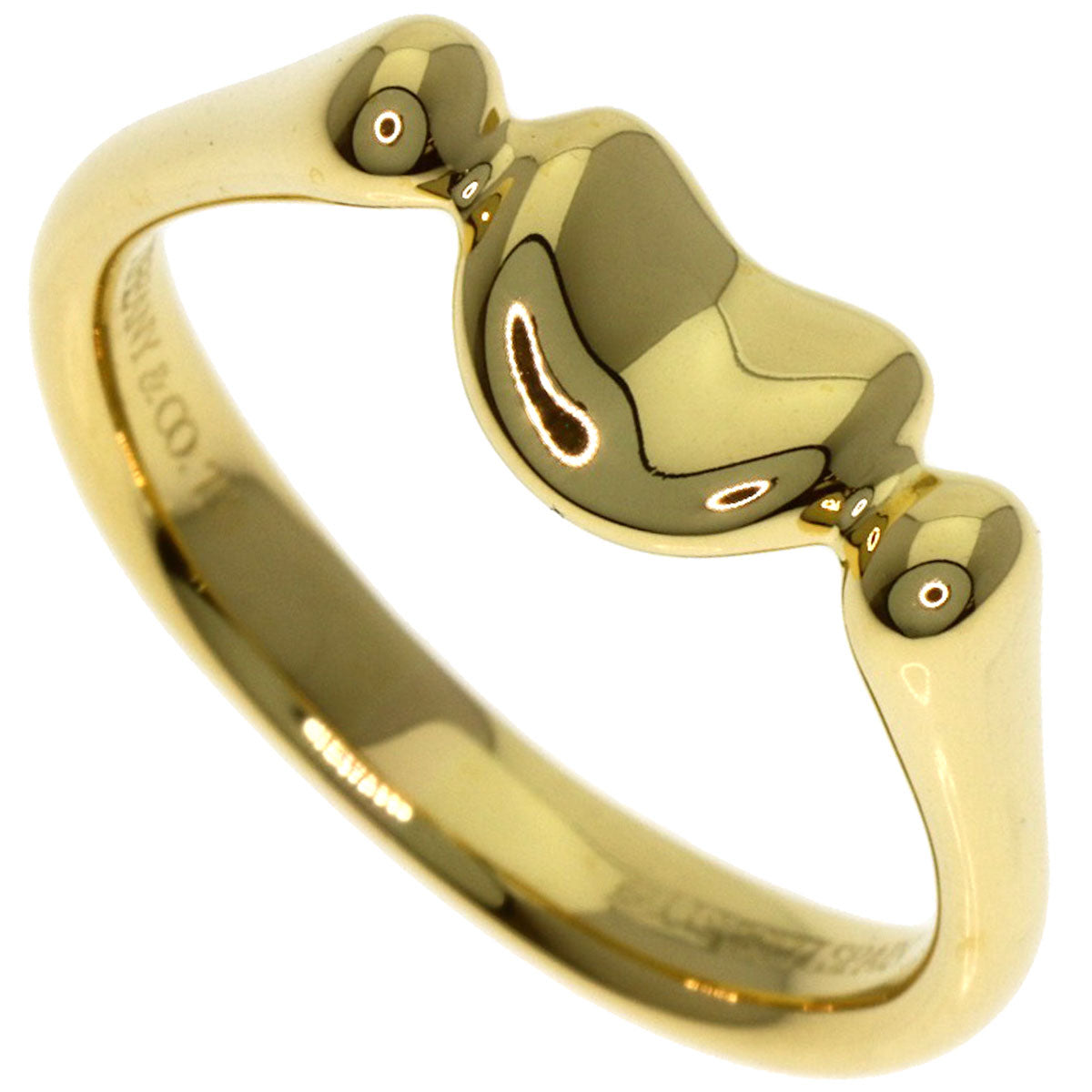 TIFFANY&Co. Bean Ring K18 Yellow Gold Ladies [Used]