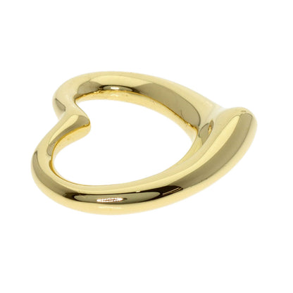 TIFFANY&Co. Open Heart Medium TOP Pendant top K18 Yellow Gold Ladies [Used]