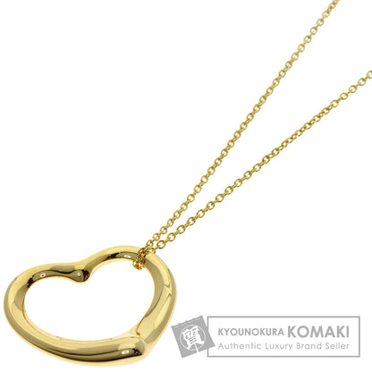 TIFFANY&Co. Open heart Necklace K18 Yellow Gold Ladies [Used]