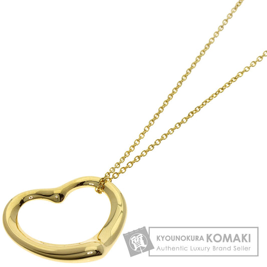 TIFFANY&Co. Open heart Necklace K18 Yellow Gold Ladies [Used]
