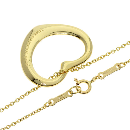 TIFFANY&Co. Open heart Necklace K18 Yellow Gold Ladies [Used]