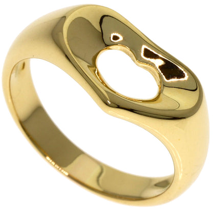 TIFFANY&Co. Open heart Ring K18 Yellow Gold Ladies [Used]